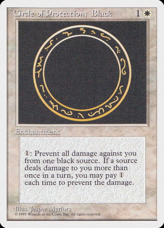 Circle of Protection: Black [Rivals Quick Start Set] | Golgari Games