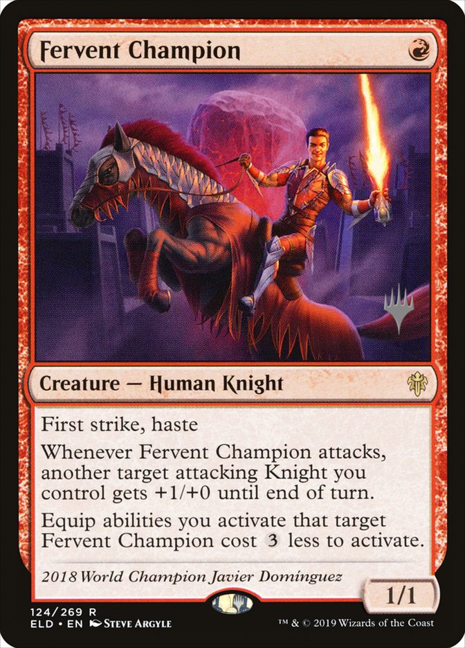 Fervent Champion (Promo Pack) [Throne of Eldraine Promos] | Local Legends