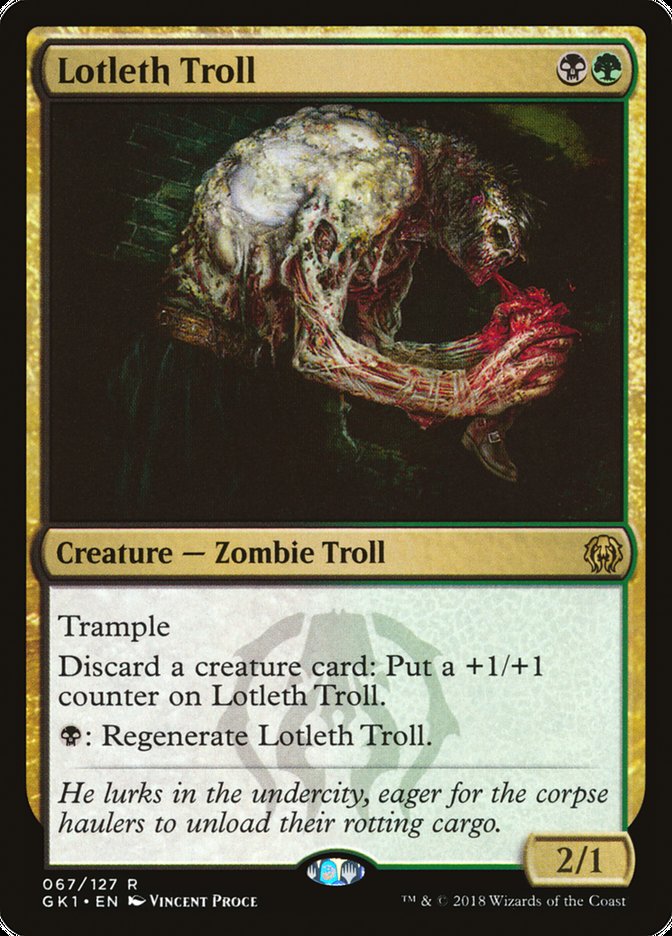 Lotleth Troll [Guilds of Ravnica Guild Kit] | Golgari Games