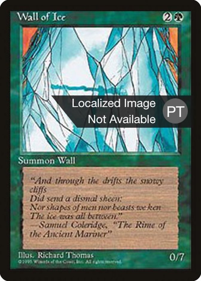 Wall of Ice [Fourth Edition (Foreign Black Border)] | Golgari Games