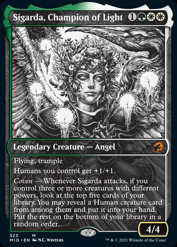 Sigarda, Champion of Light (Showcase) [Innistrad: Midnight Hunt] | Local Legends