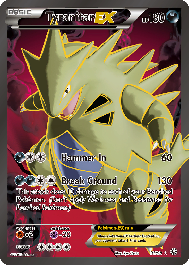 Tyranitar EX (91/98) [XY: Ancient Origins] | Golgari Games