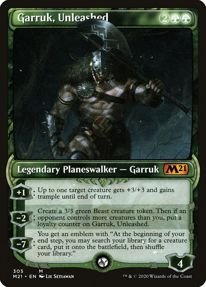 Garruk, Unleashed (Showcase) [Core Set 2021] | Local Legends