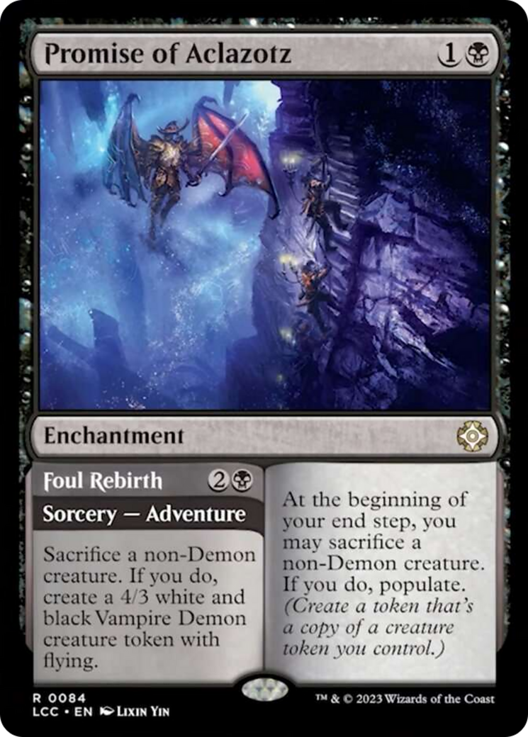 Promise of Aclazotz // Foul Rebirth [The Lost Caverns of Ixalan Commander] | Local Legends