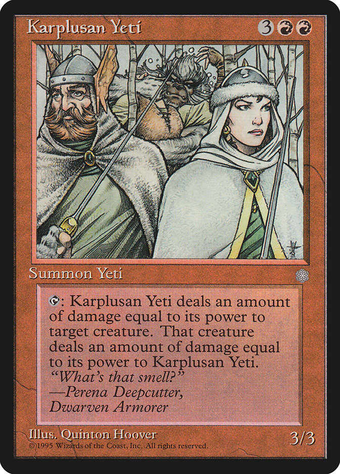 Karplusan Yeti [Ice Age] | Local Legends