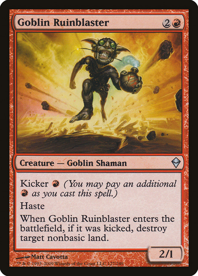 Goblin Ruinblaster [Zendikar] | Golgari Games