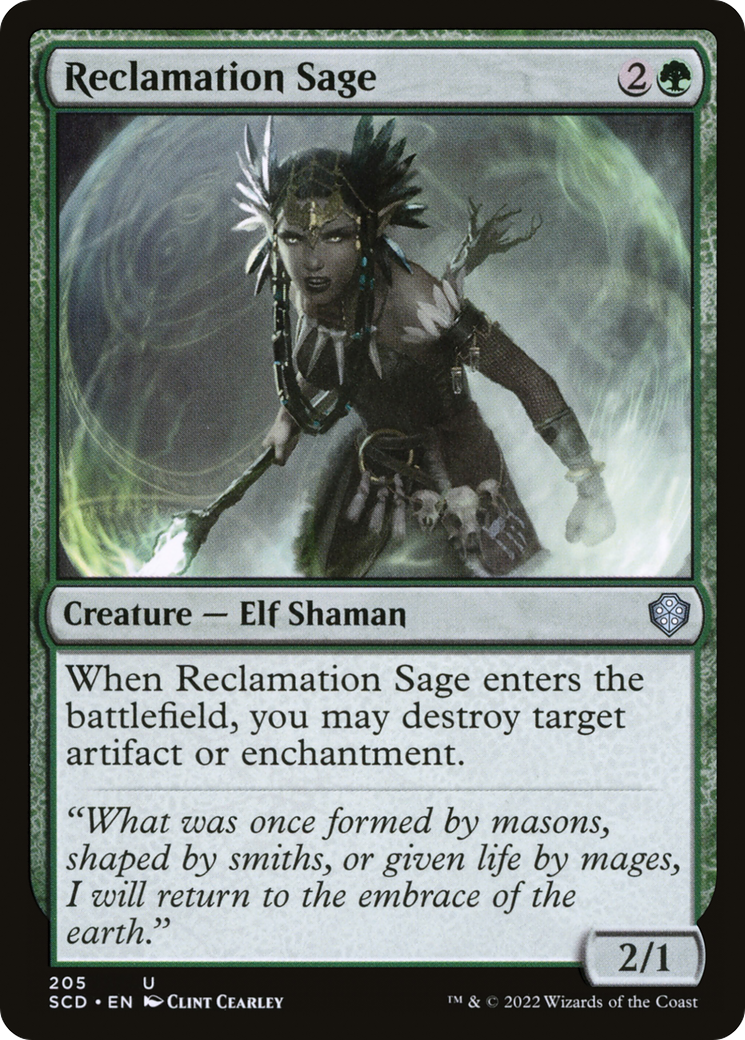 Reclamation Sage [Starter Commander Decks] | Local Legends