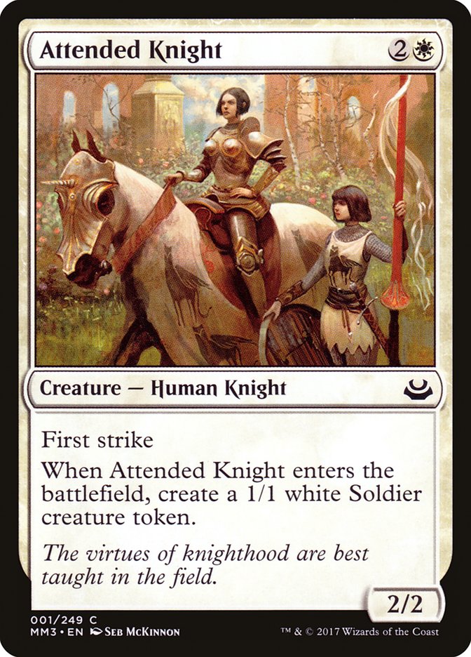 Attended Knight [Modern Masters 2017] | Golgari Games