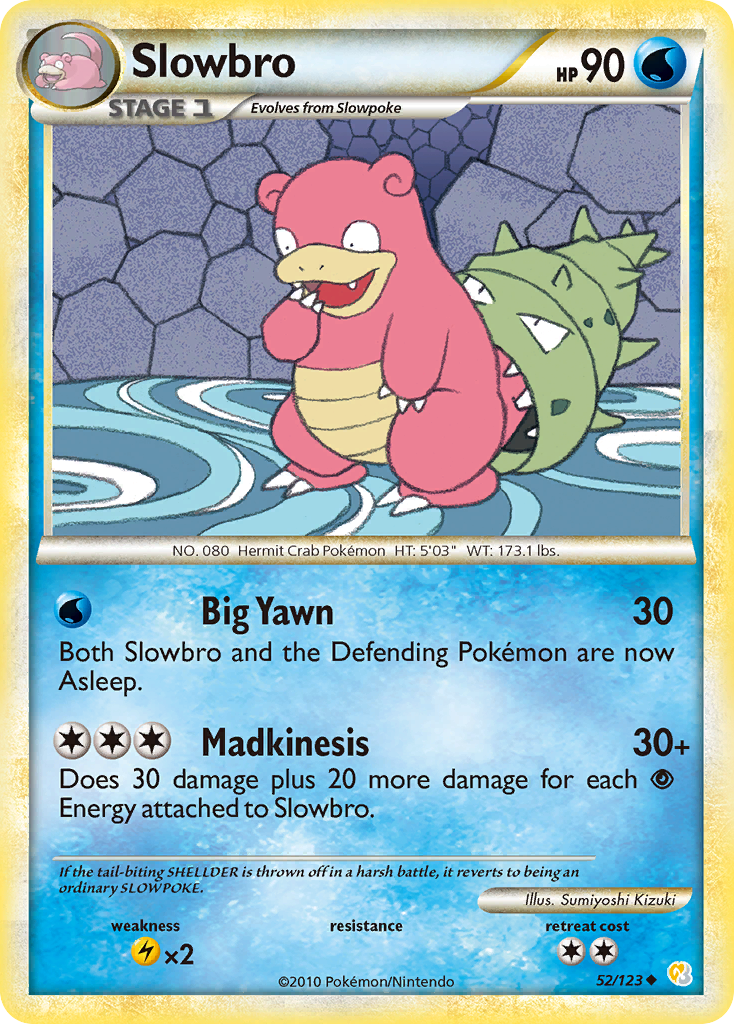 Slowbro (52/123) [HeartGold & SoulSilver: Base Set] | Golgari Games