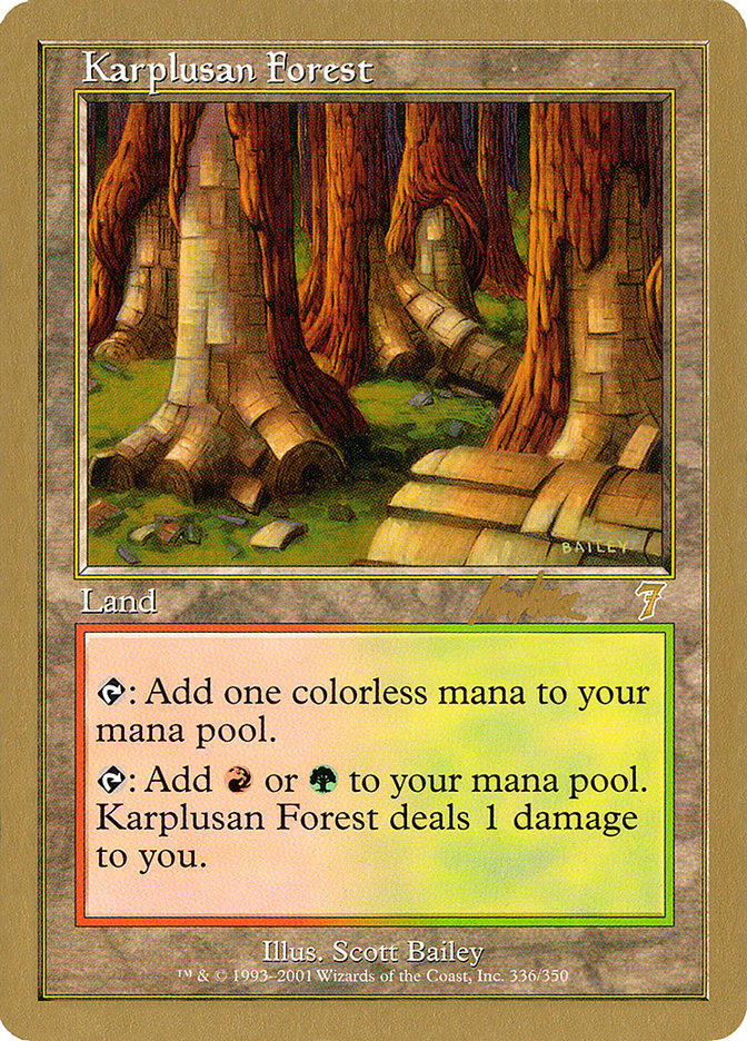 Karplusan Forest (Brian Kibler) [World Championship Decks 2002] | Golgari Games