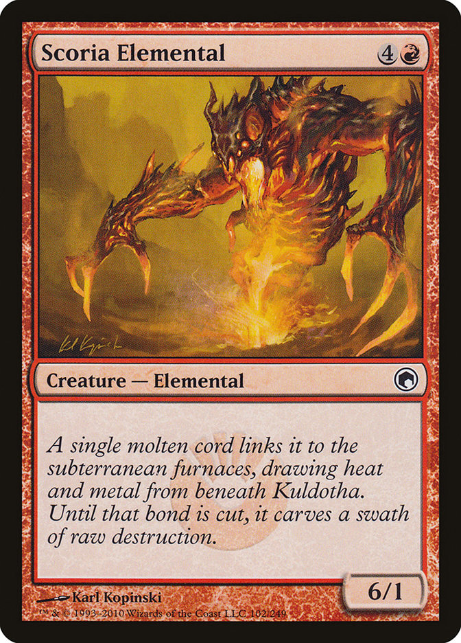 Scoria Elemental [Scars of Mirrodin] | Local Legends