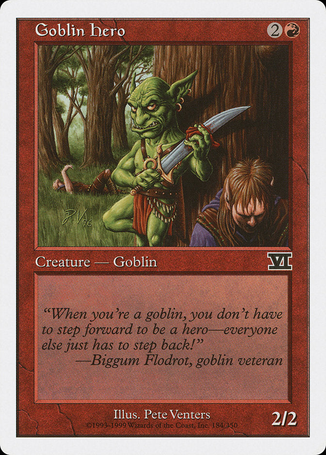 Goblin Hero [Classic Sixth Edition] | Golgari Games