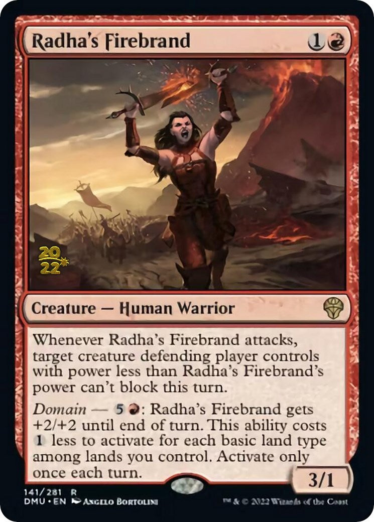 Radha's Firebrand [Dominaria United Prerelease Promos] | Local Legends