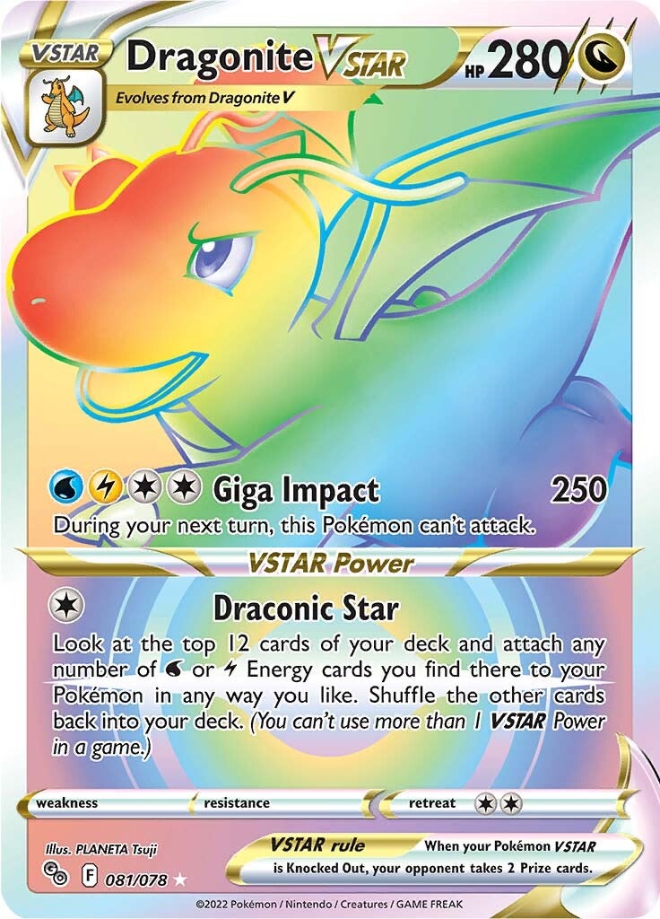 Dragonite VSTAR (081/078) [Pokémon GO] | Golgari Games