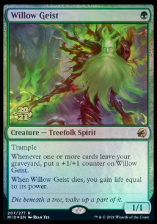 Willow Geist [Innistrad: Midnight Hunt Prerelease Promos] | Golgari Games