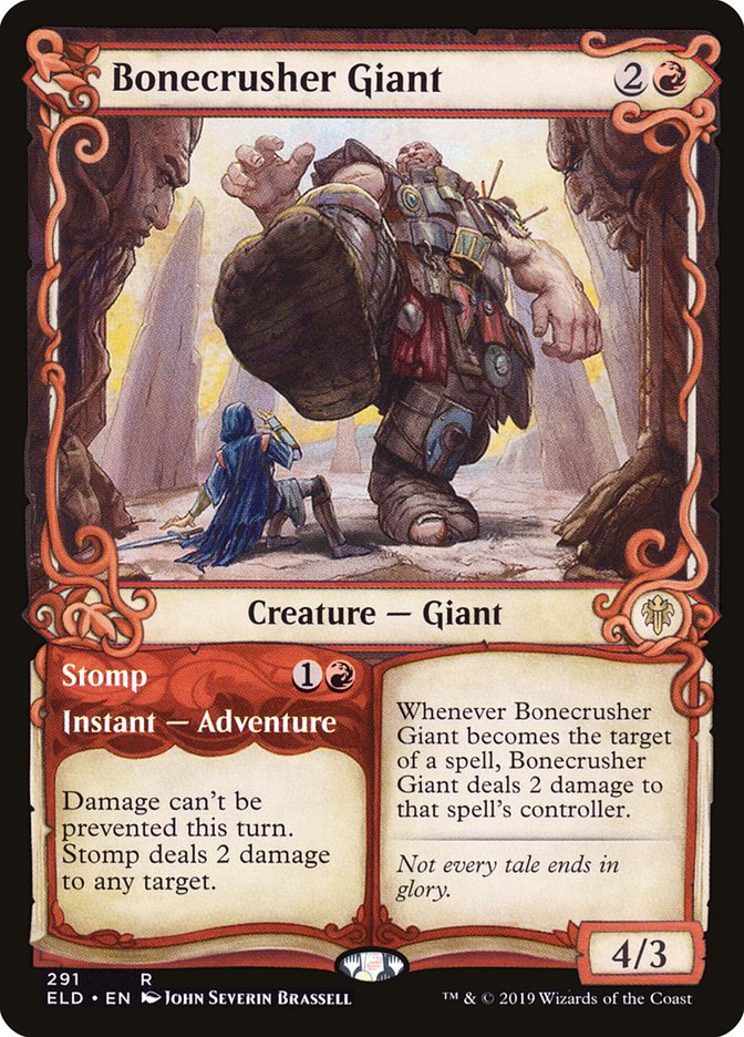 Bonecrusher Giant // Stomp (Showcase) [Throne of Eldraine] | Golgari Games