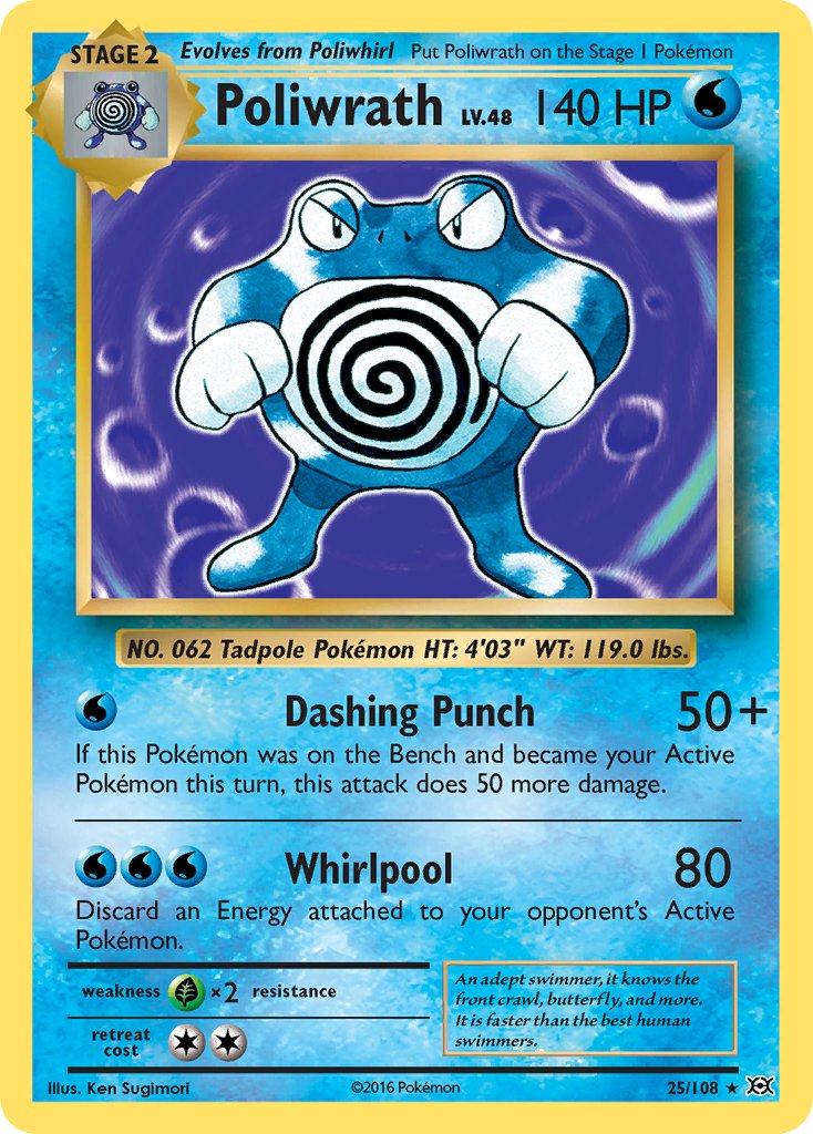 Poliwrath (25/108) (Theme Deck Exclusive) [XY: Evolutions] | Golgari Games