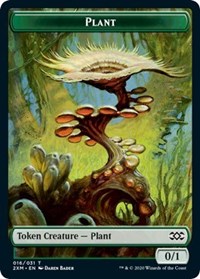 Plant // Saproling Double-sided Token [Double Masters Tokens] | Golgari Games