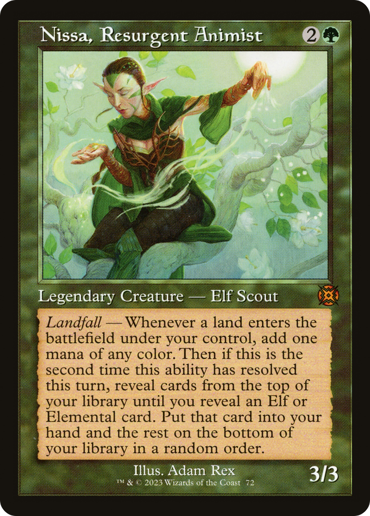 Nissa, Resurgent Animist (Retro) [March of the Machine: The Aftermath] | Golgari Games