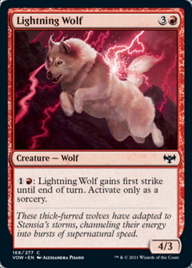 Lightning Wolf [Innistrad: Crimson Vow] | Golgari Games