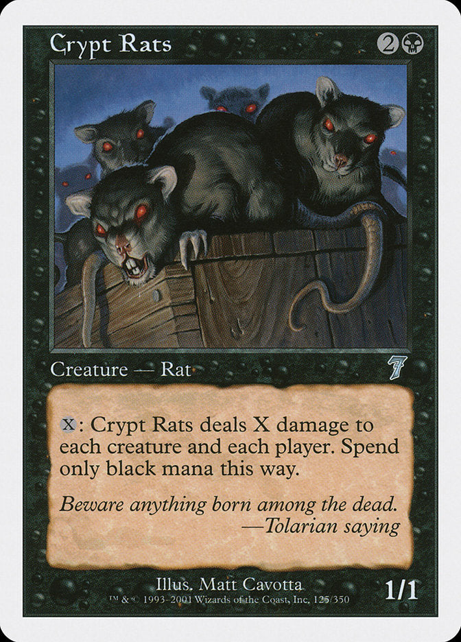 Crypt Rats [Seventh Edition] | Golgari Games