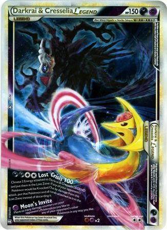 Darkrai & Cresselia LEGEND (99/102) (Jumbo Card) [HeartGold & SoulSilver: Triumphant] | Golgari Games