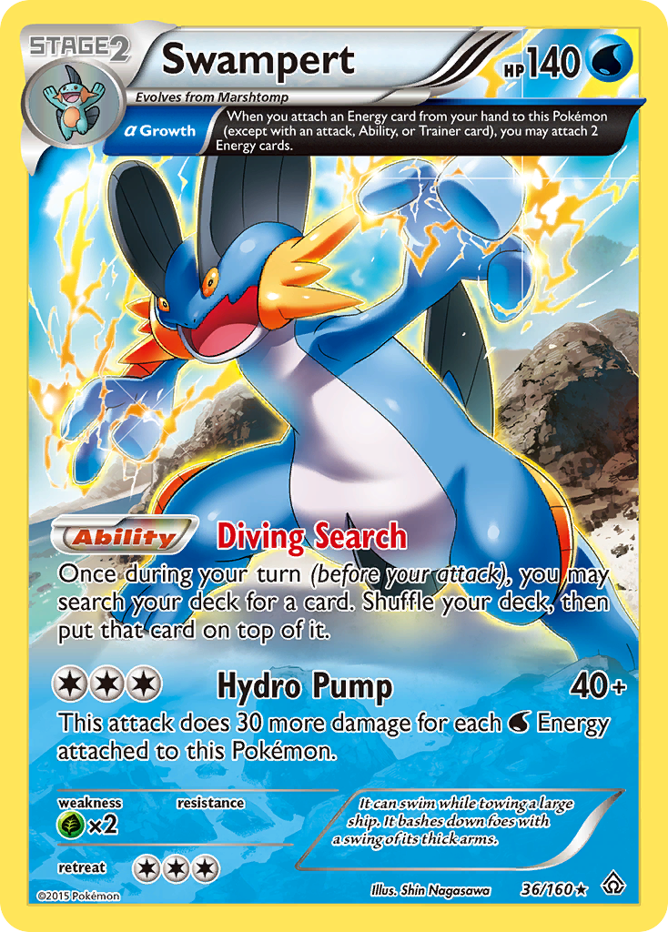 Swampert (36/160) [XY: Primal Clash] | Golgari Games