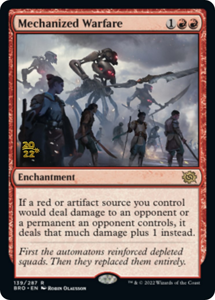 Mechanized Warfare [The Brothers' War: Prerelease Promos] | Local Legends