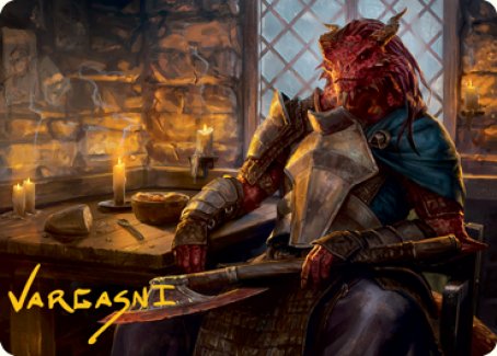 Jaded Sell-Sword Art Card (Gold-Stamped Signature) [Dungeons & Dragons: Adventures in the Forgotten Realms Art Series] | Local Legends