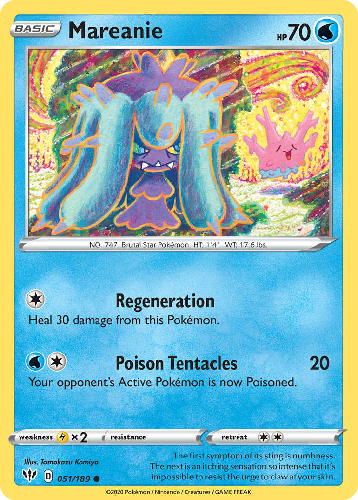 Mareanie (051/189) [Sword & Shield: Darkness Ablaze] | Golgari Games