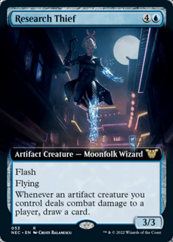 Research Thief (Extended Art) [Kamigawa: Neon Dynasty Commander] | Local Legends