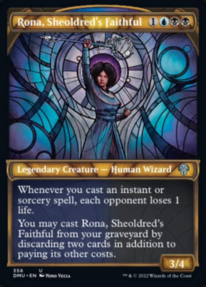Rona, Sheoldred's Faithful (Showcase Textured) [Dominaria United] | Local Legends