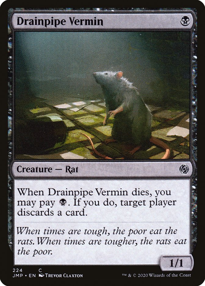 Drainpipe Vermin [Jumpstart] | Golgari Games