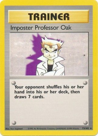 Imposter Professor Oak (73/102) [Base Set Unlimited] | Golgari Games