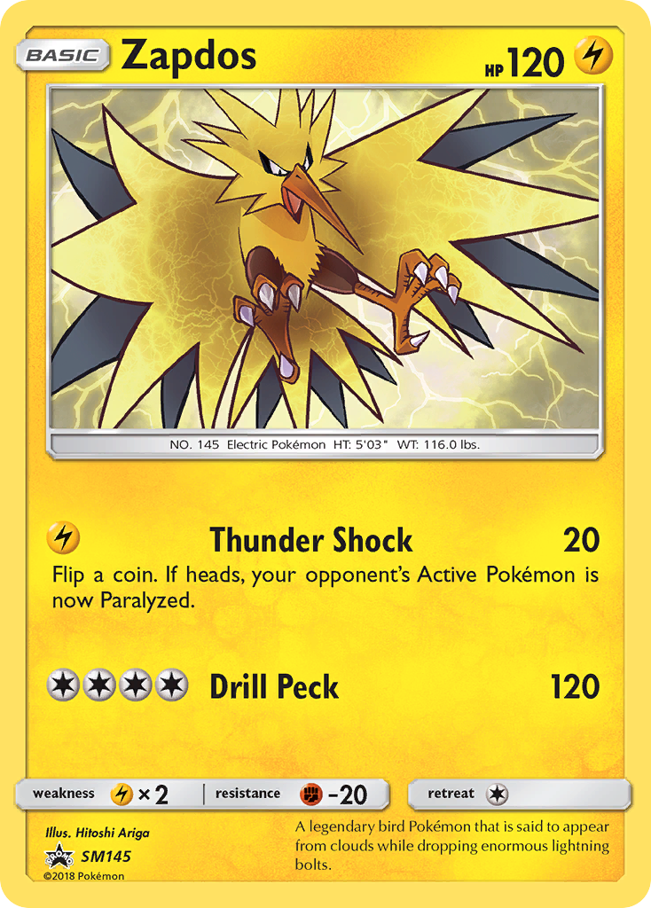 Zapdos (SM145) [Sun & Moon: Black Star Promos] | Golgari Games