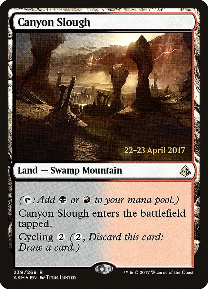 Canyon Slough [Amonkhet Prerelease Promos] | Golgari Games