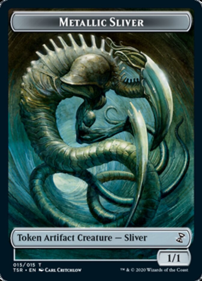 Metallic Sliver Token [Time Spiral Remastered Tokens] | Golgari Games