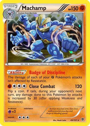 Machamp (49/101) (Cosmos Holo) [Black & White: Plasma Blast] | Golgari Games