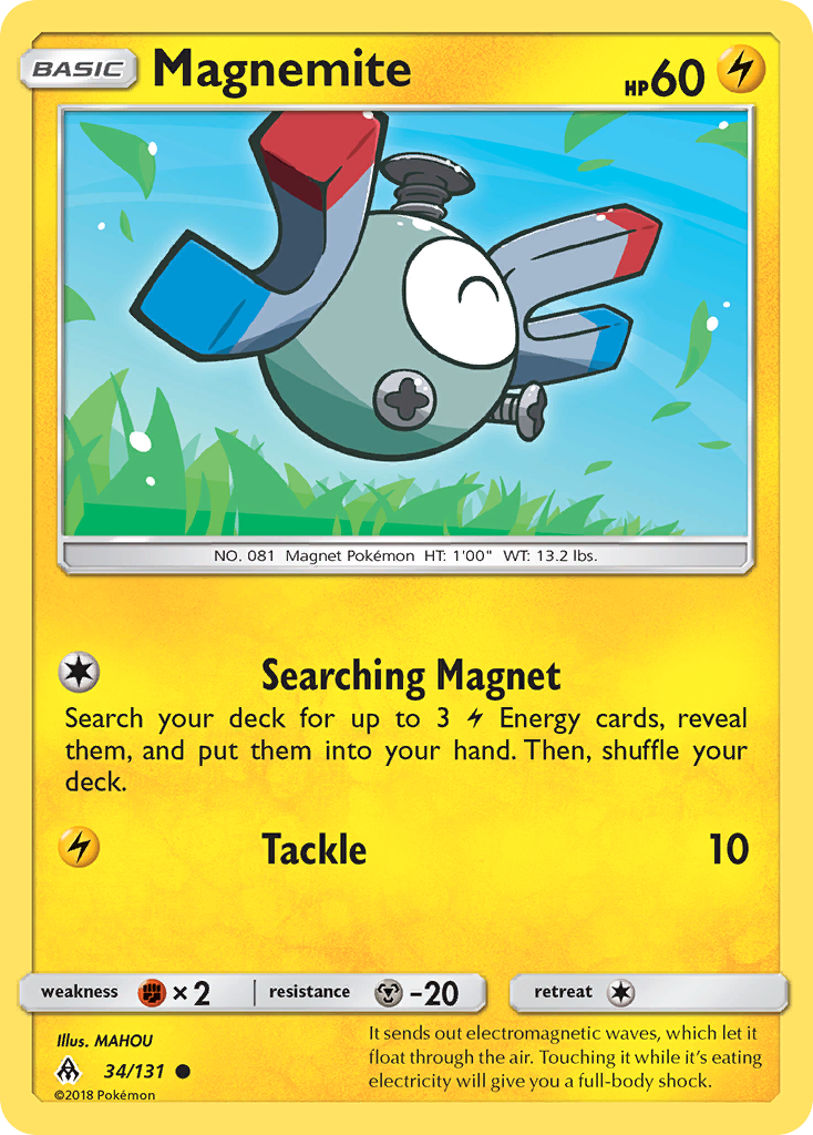 Magnemite (34/131) [Sun & Moon: Forbidden Light] | Golgari Games