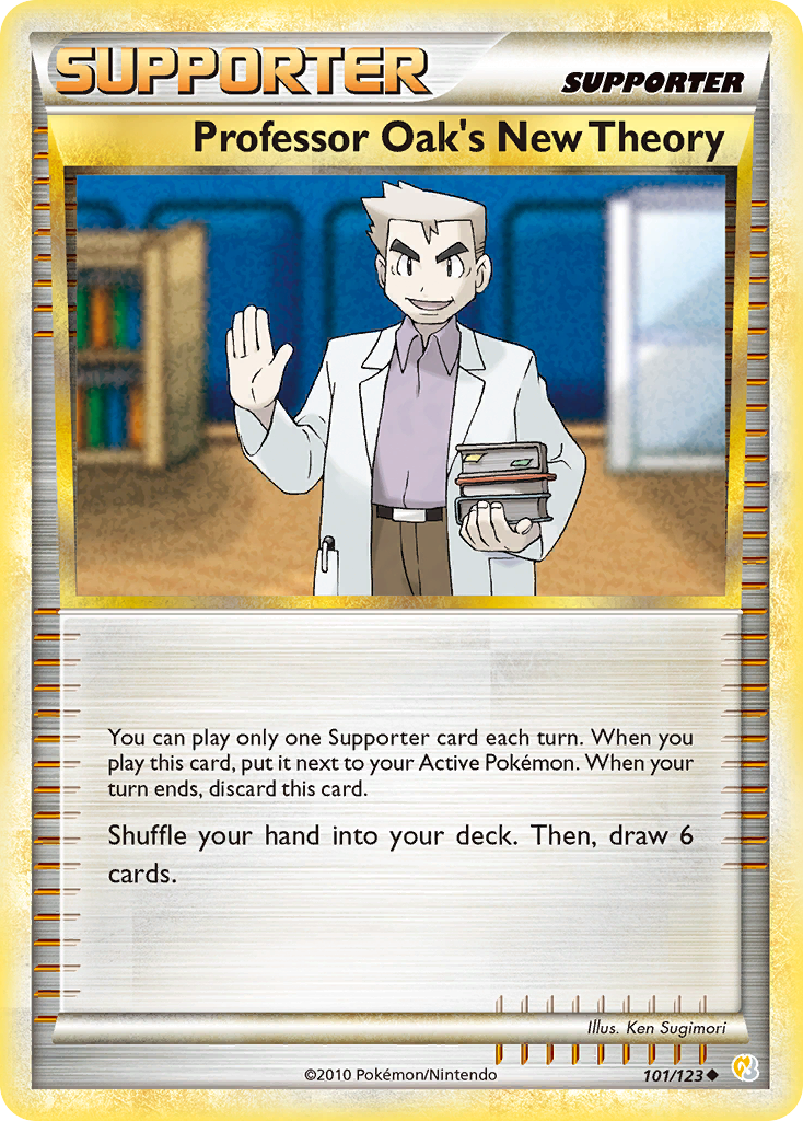 Professor Oak's New Theory (101/123) [HeartGold & SoulSilver: Base Set] | Golgari Games