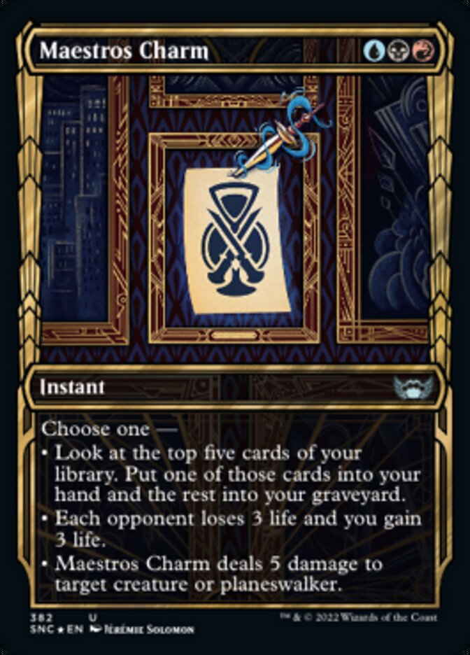 Maestros Charm (Showcase Golden Age Gilded Foil) [Streets of New Capenna] | Local Legends
