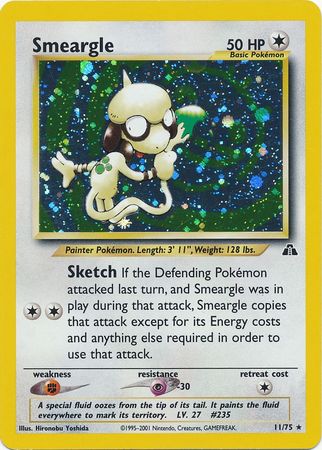 Smeargle (11/75) [Neo Discovery Unlimited] | Golgari Games