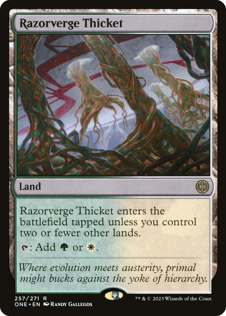 Razorverge Thicket [Phyrexia: All Will Be One] | Golgari Games