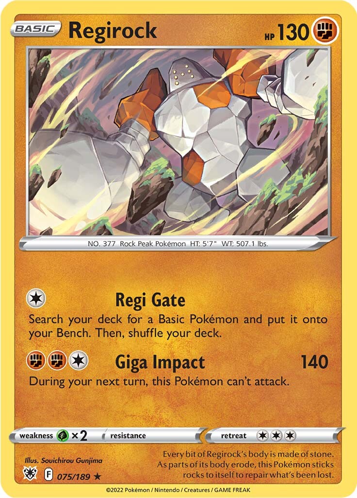 Regirock (075/189) [Sword & Shield: Astral Radiance] | Golgari Games