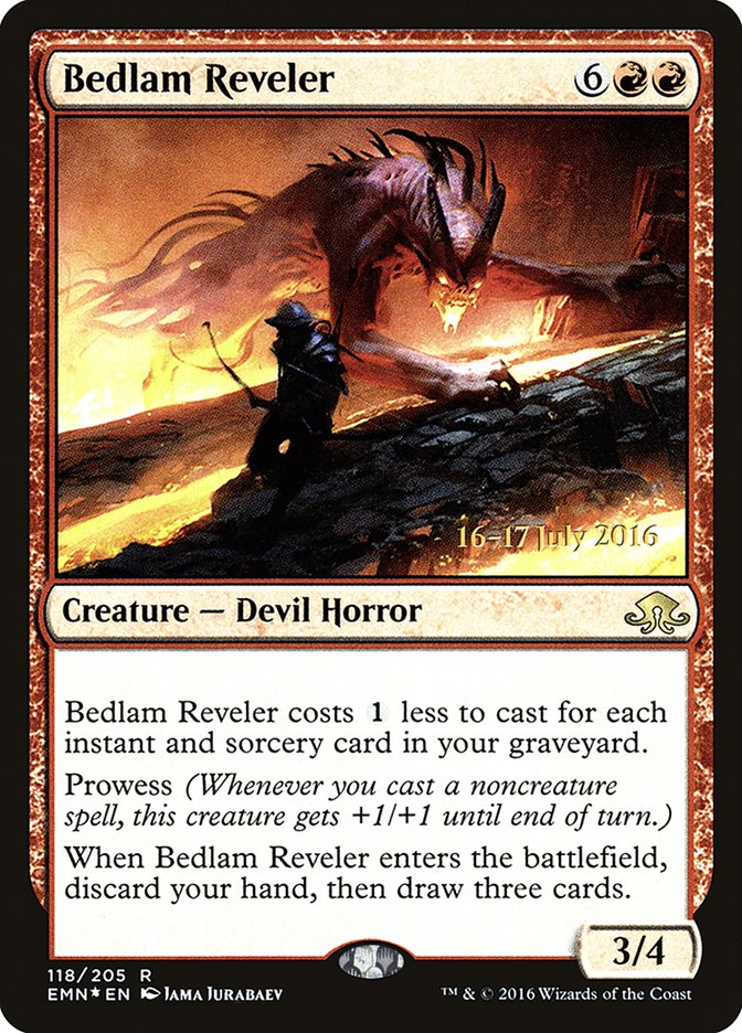 Bedlam Reveler [Eldritch Moon Prerelease Promos] | Golgari Games