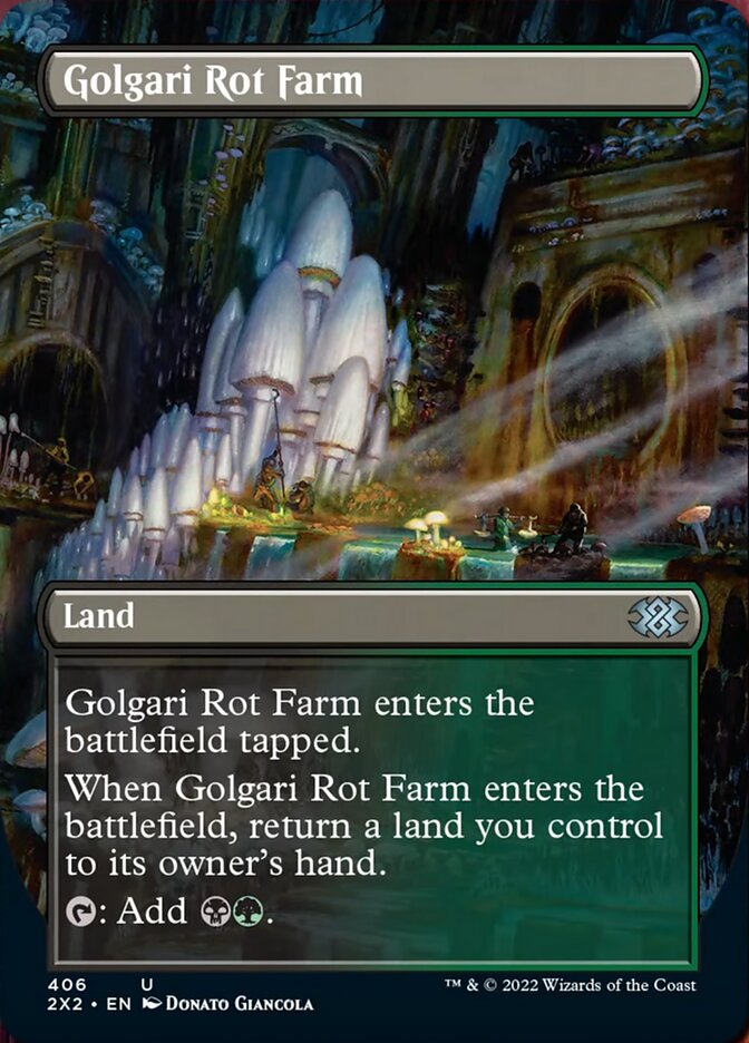 Golgari Rot Farm (Borderless Alternate Art) [Double Masters 2022] | Golgari Games