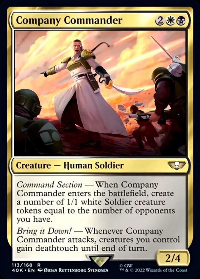 Company Commander [Universes Beyond: Warhammer 40,000] | Golgari Games