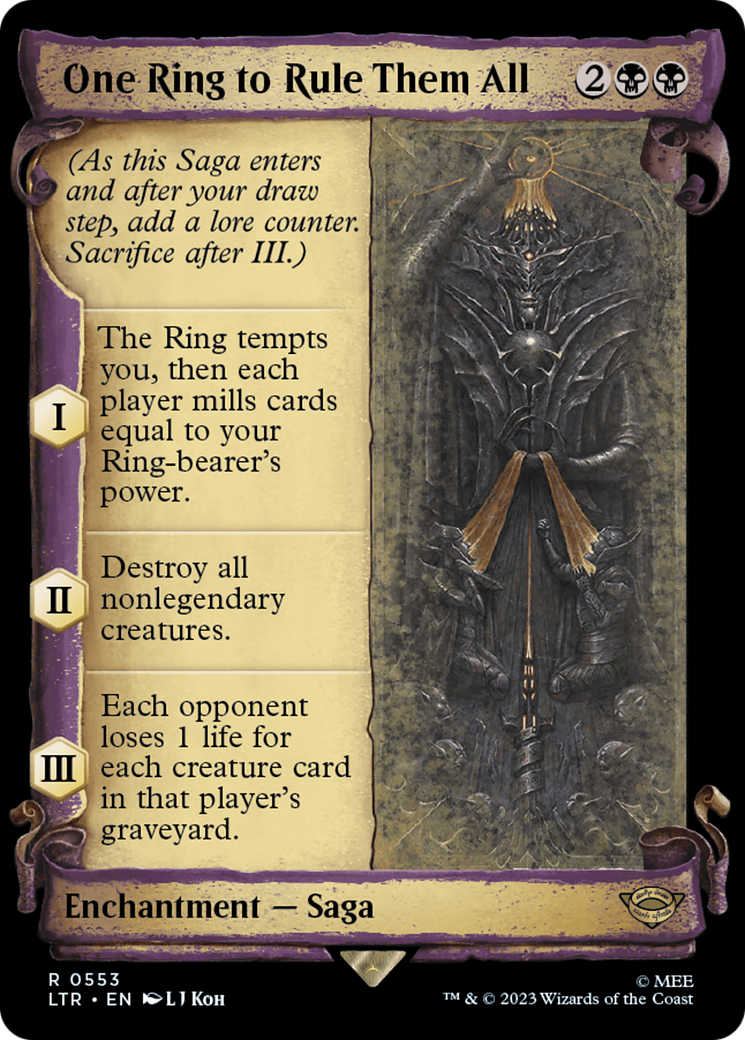 One Ring to Rule Them All [The Lord of the Rings: Tales of Middle-Earth Showcase Scrolls] | Golgari Games