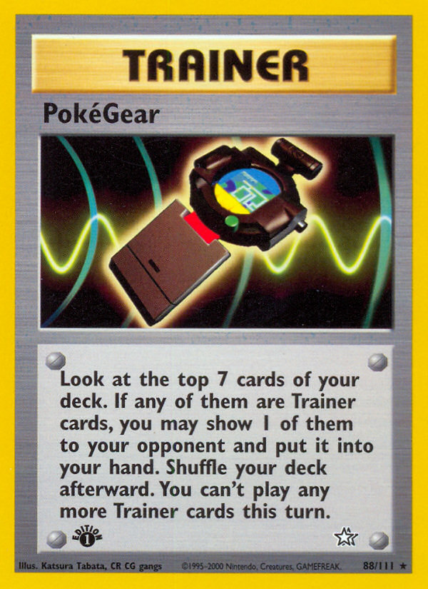 PokeGear (88/111) [Neo Genesis 1st Edition] | Golgari Games