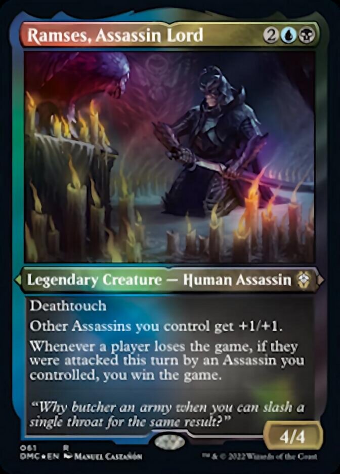 Ramses, Assassin Lord (Foil Etched) [Dominaria United Commander] | Golgari Games